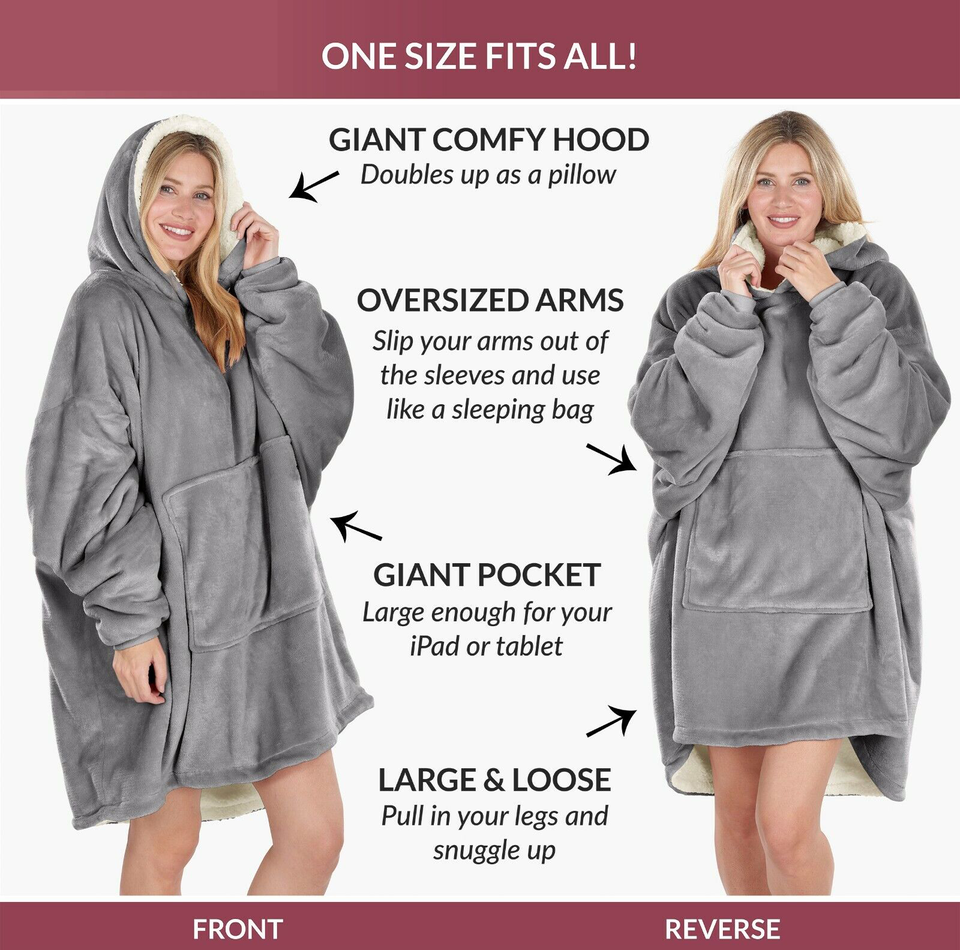 Luksusowy Koc-Hoodie na ZimęTM